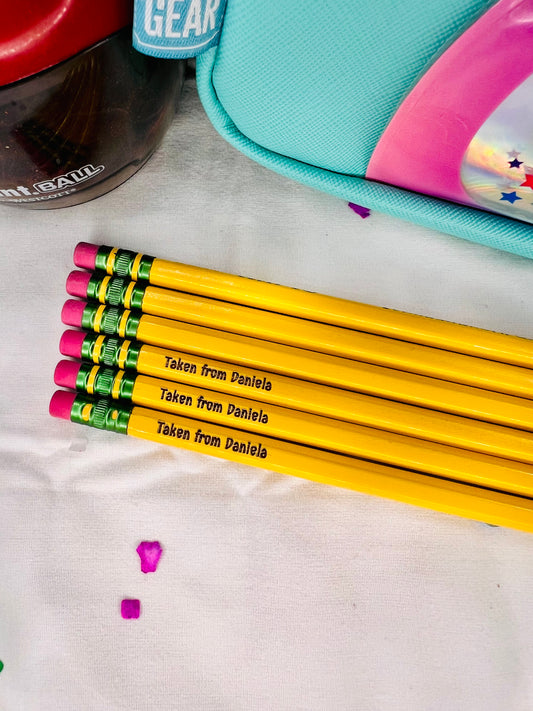 Personalized Engraved Pencils